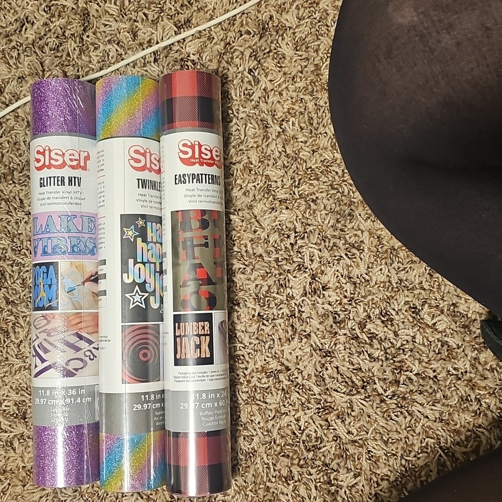 Siser Glitter and Patterned Vinyl Rolls